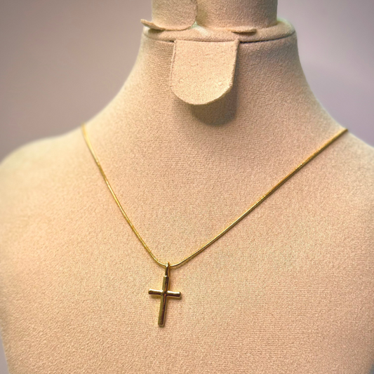 Collier croix Dorée