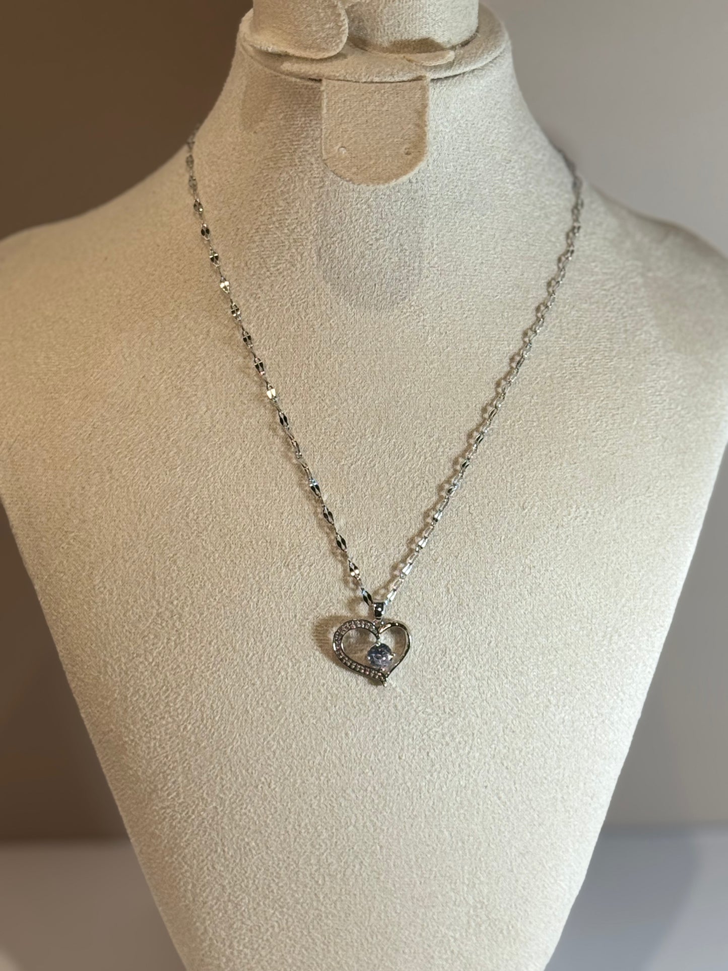 Collier Amour Argenté