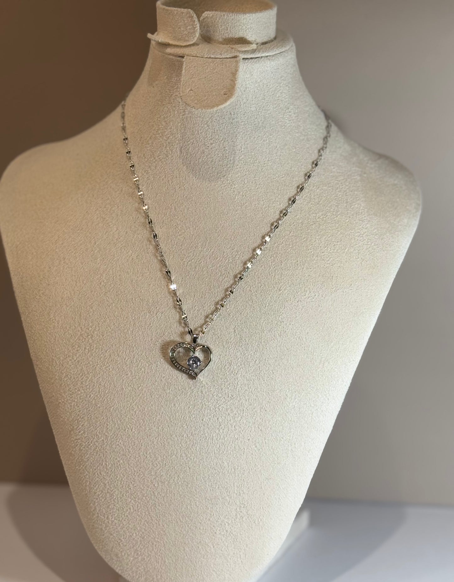 Collier Amour Argenté