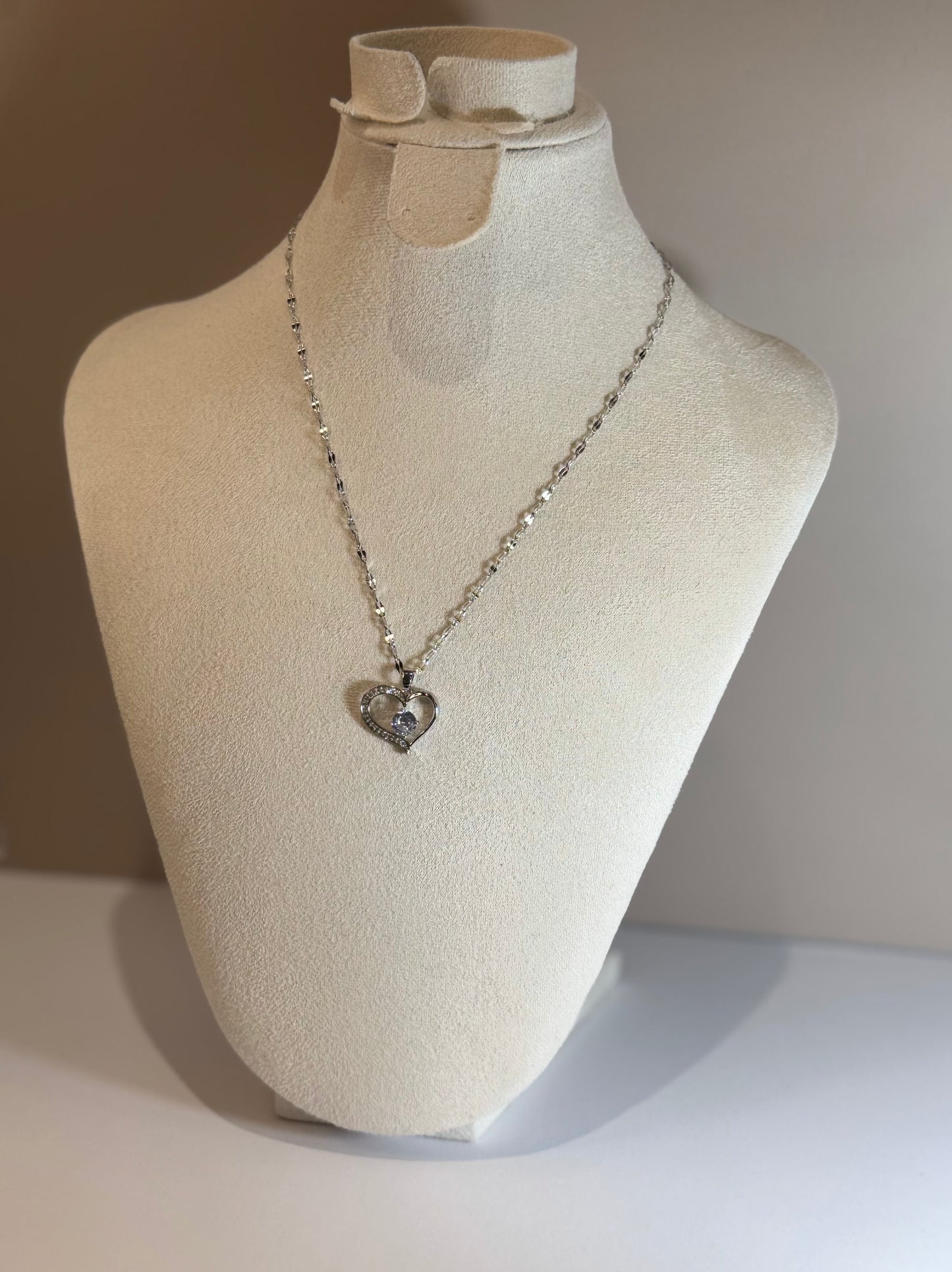 Collier Amour Argenté