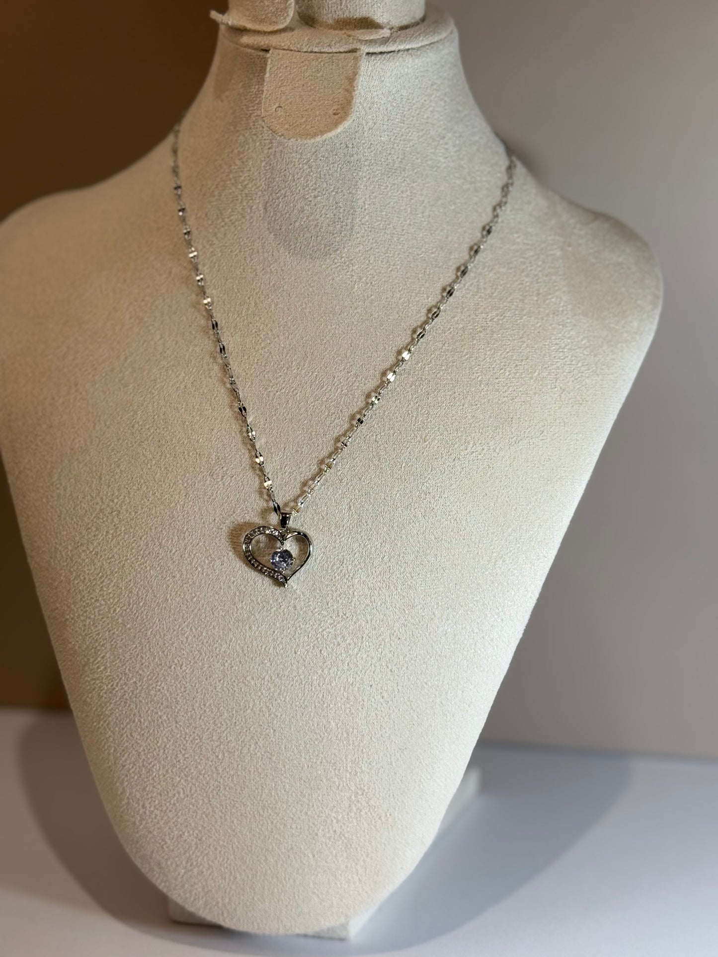 Collier Amour Argenté