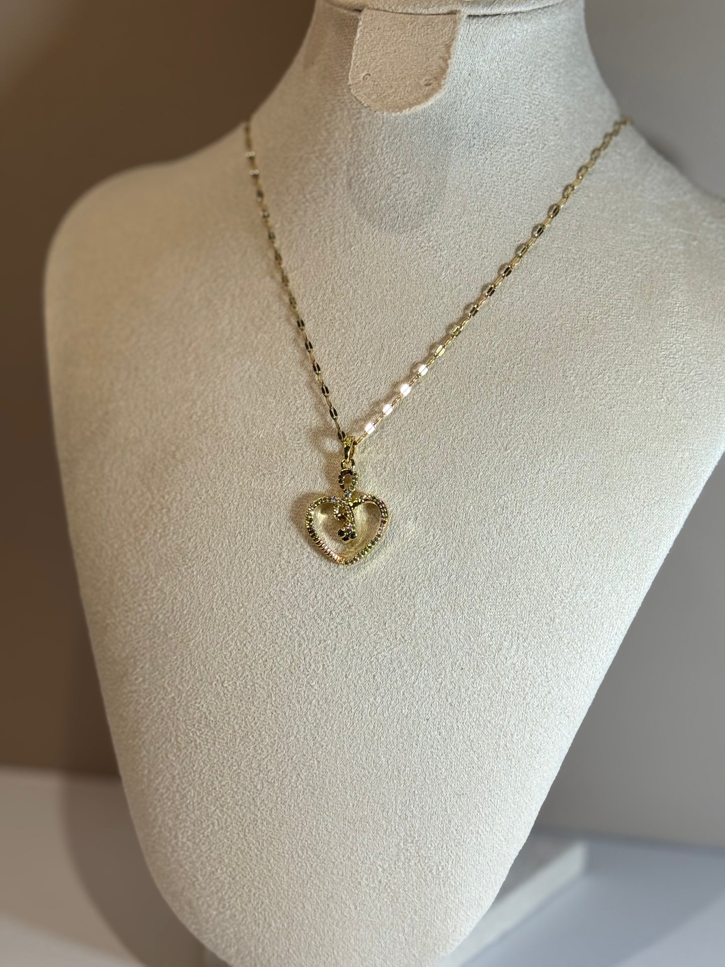 Collier Cœur Serpent