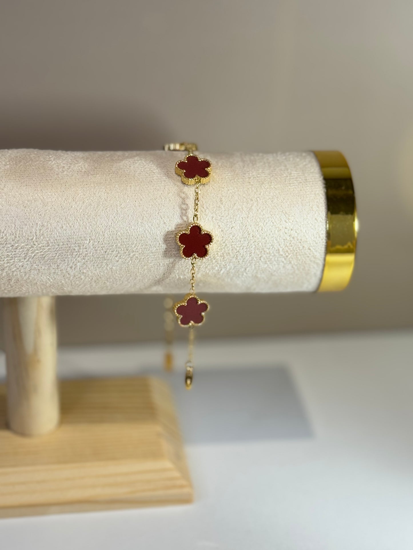 Bracelet Fleur d'Élise Rouge Passion
