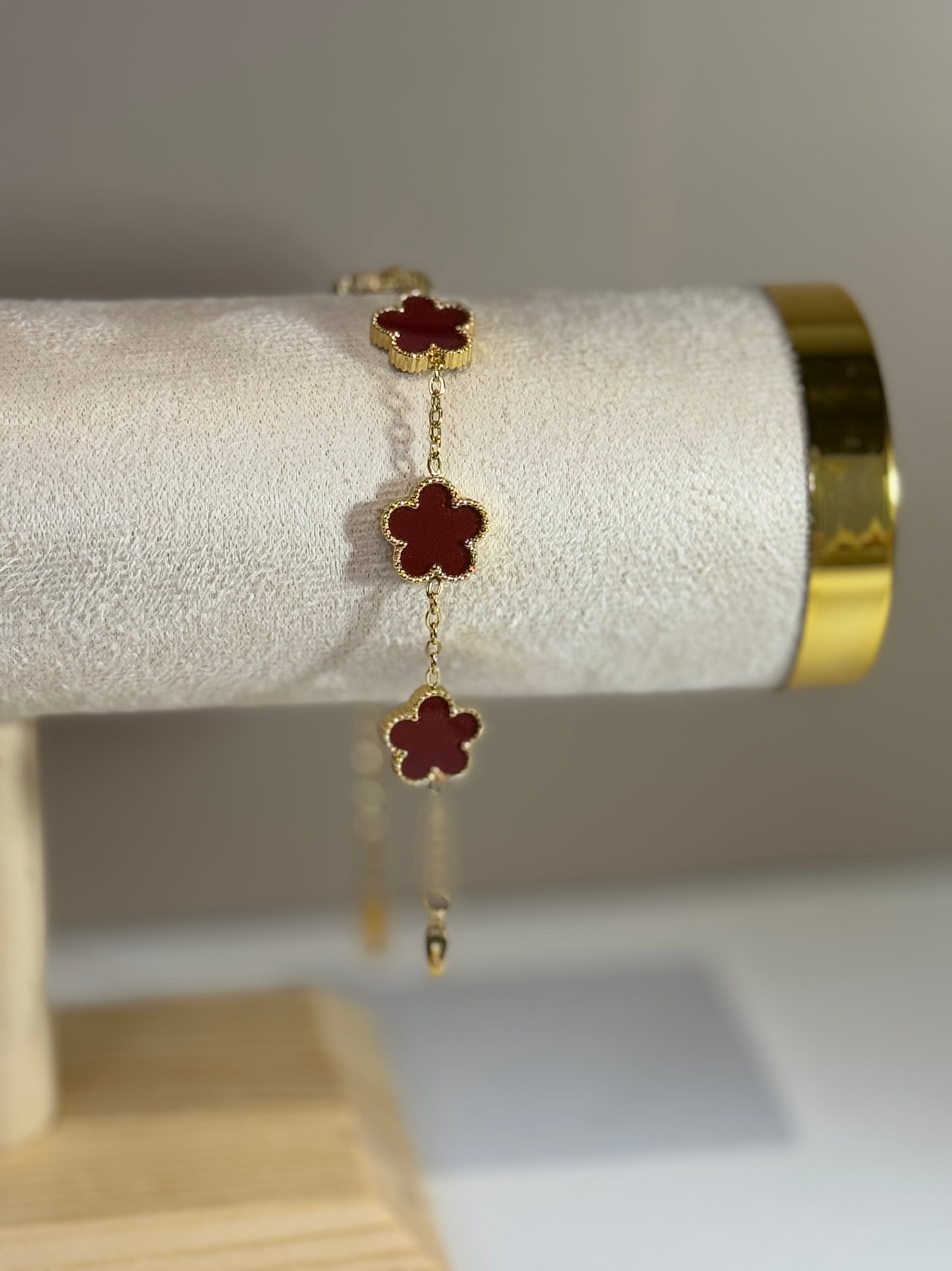 Bracelet Fleur d'Élise Rouge Passion