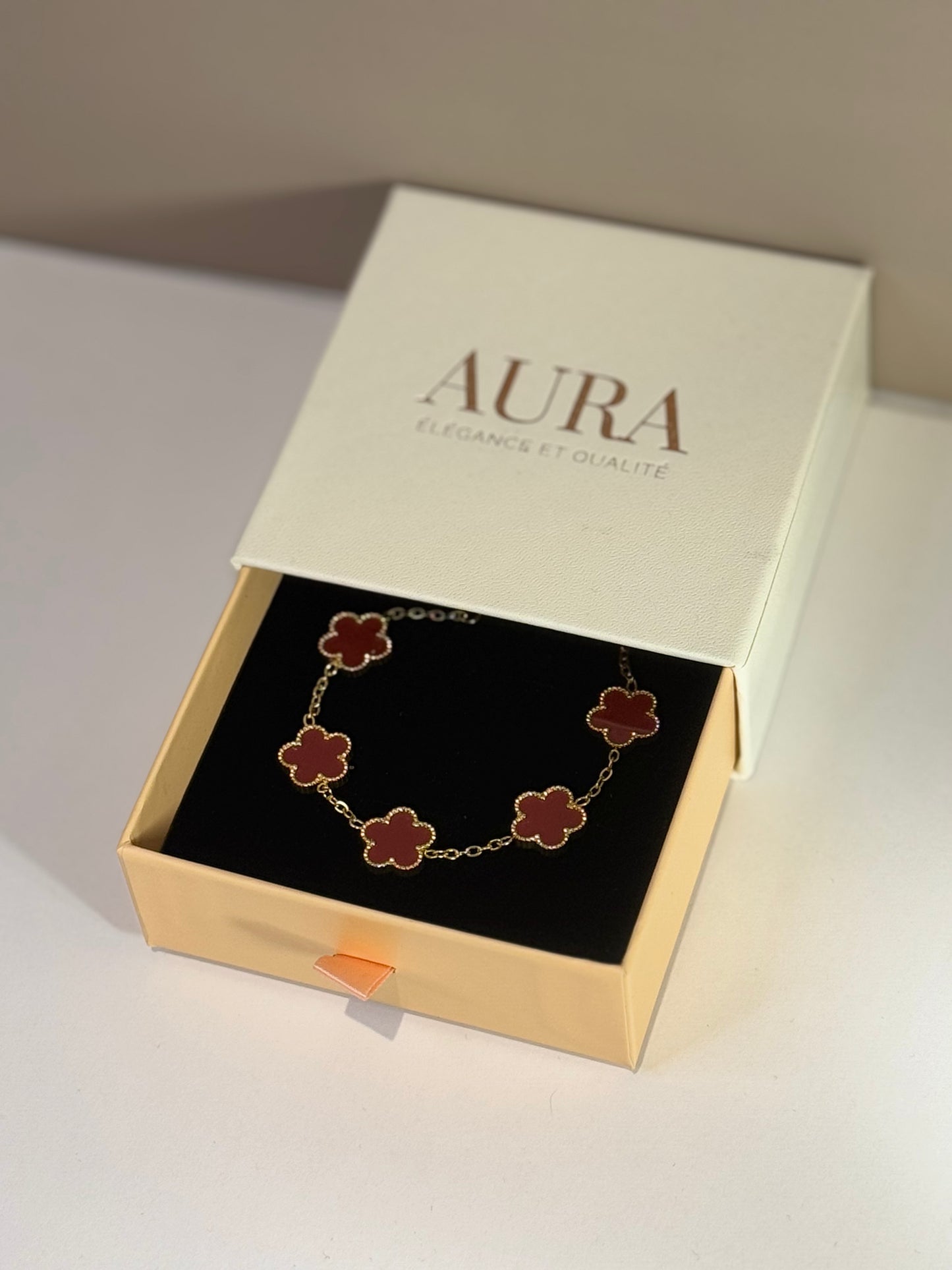 Bracelet Fleur d'Élise Rouge Passion