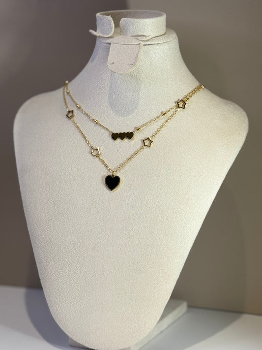 Collier Triplé Céleste